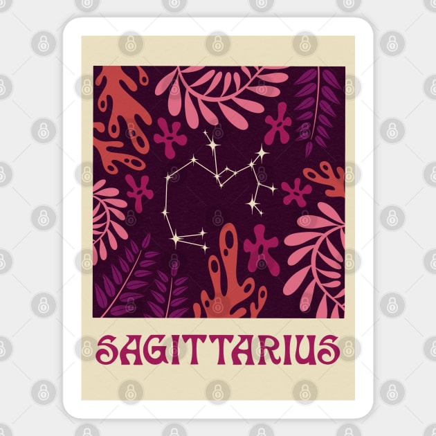 Abstract Sagittarius Zodiac Sticker by mossandmoon